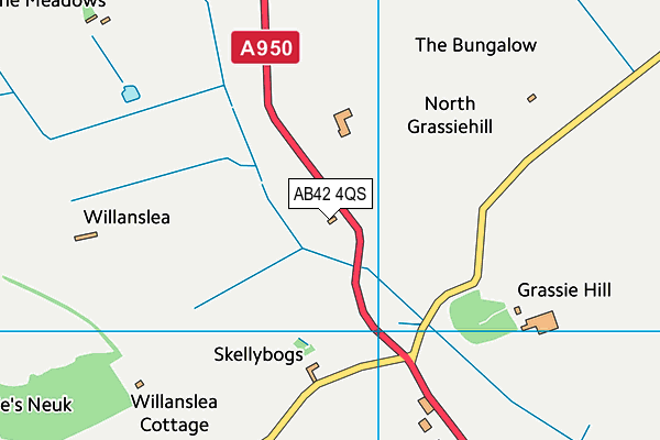 AB42 4QS map - OS VectorMap District (Ordnance Survey)