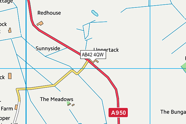 AB42 4QW map - OS VectorMap District (Ordnance Survey)