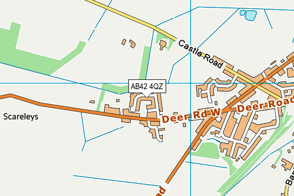 AB42 4QZ map - OS VectorMap District (Ordnance Survey)
