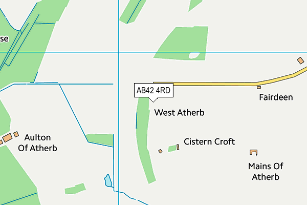 AB42 4RD map - OS VectorMap District (Ordnance Survey)