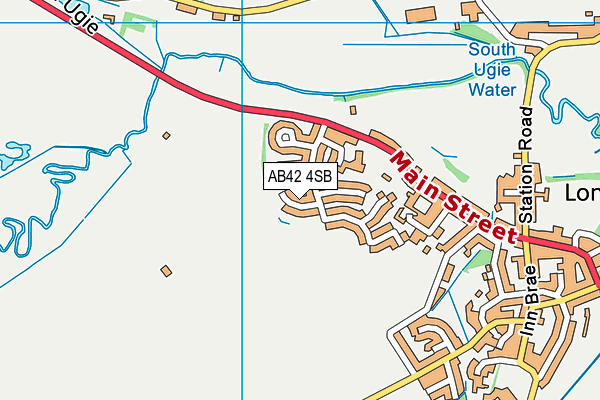 AB42 4SB map - OS VectorMap District (Ordnance Survey)