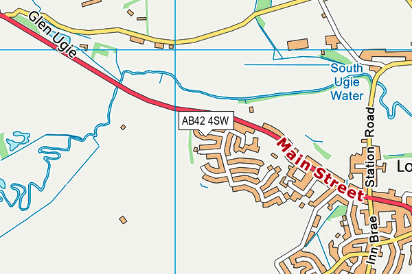 AB42 4SW map - OS VectorMap District (Ordnance Survey)