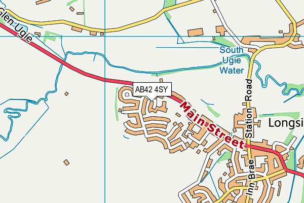 AB42 4SY map - OS VectorMap District (Ordnance Survey)