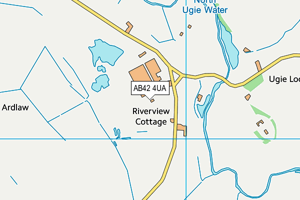 AB42 4UA map - OS VectorMap District (Ordnance Survey)