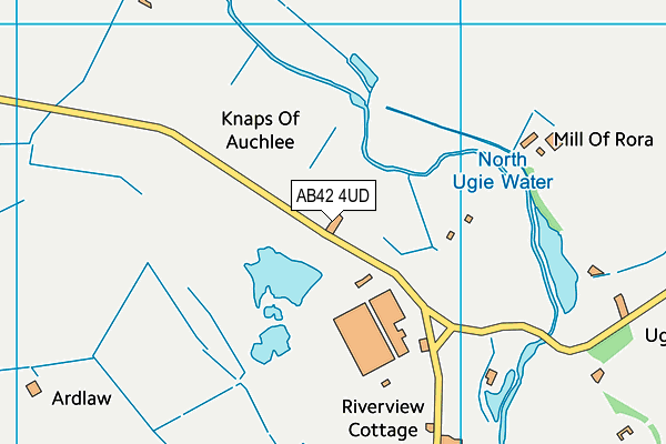 AB42 4UD map - OS VectorMap District (Ordnance Survey)