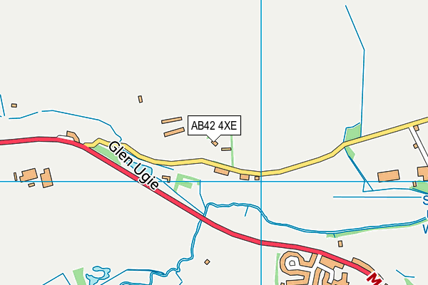 AB42 4XE map - OS VectorMap District (Ordnance Survey)