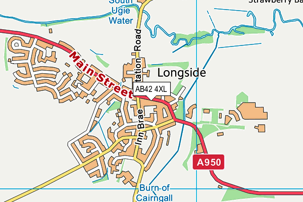 AB42 4XL map - OS VectorMap District (Ordnance Survey)