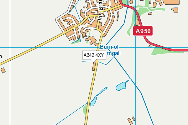 AB42 4XY map - OS VectorMap District (Ordnance Survey)