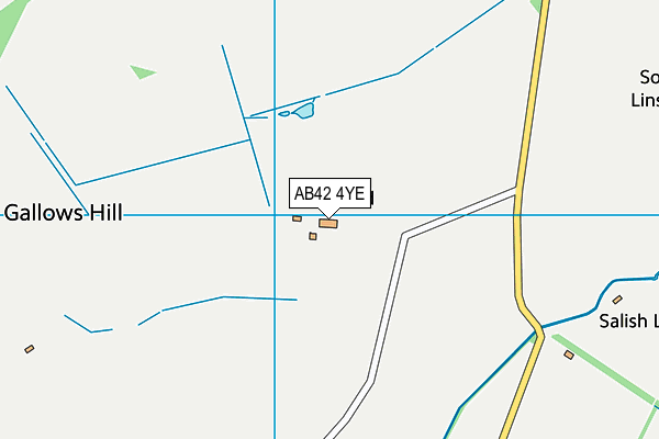 AB42 4YE map - OS VectorMap District (Ordnance Survey)