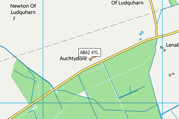AB42 4YL map - OS VectorMap District (Ordnance Survey)