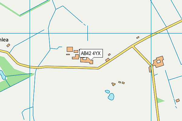 AB42 4YX map - OS VectorMap District (Ordnance Survey)