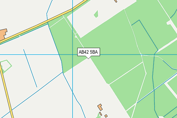 AB42 5BA map - OS VectorMap District (Ordnance Survey)