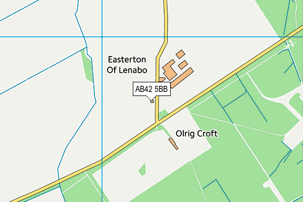 AB42 5BB map - OS VectorMap District (Ordnance Survey)