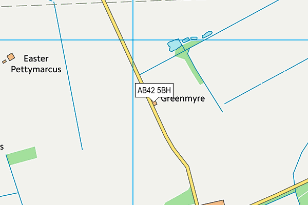 AB42 5BH map - OS VectorMap District (Ordnance Survey)