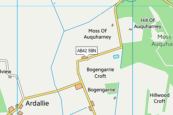 AB42 5BN map - OS VectorMap District (Ordnance Survey)