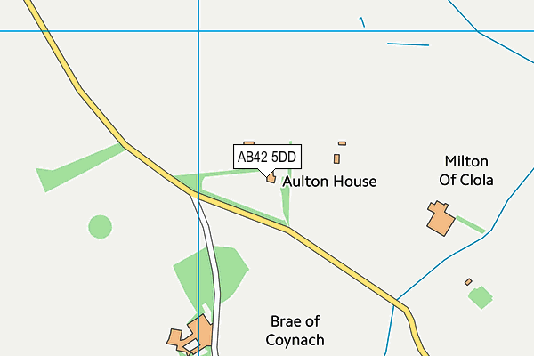 AB42 5DD map - OS VectorMap District (Ordnance Survey)