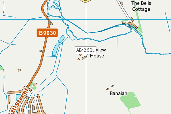 AB42 5DL map - OS VectorMap District (Ordnance Survey)