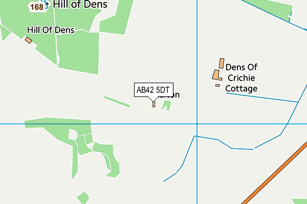 AB42 5DT map - OS VectorMap District (Ordnance Survey)