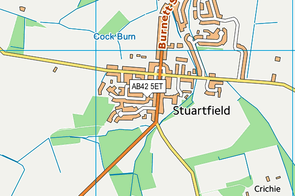 AB42 5ET map - OS VectorMap District (Ordnance Survey)