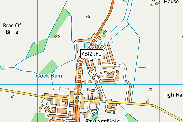 AB42 5FL map - OS VectorMap District (Ordnance Survey)