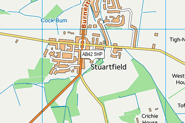 AB42 5HP map - OS VectorMap District (Ordnance Survey)