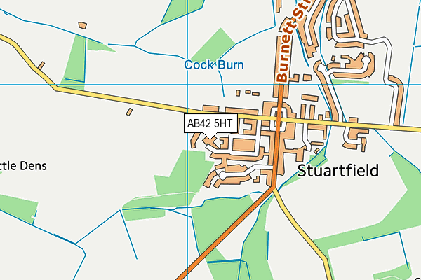 AB42 5HT map - OS VectorMap District (Ordnance Survey)