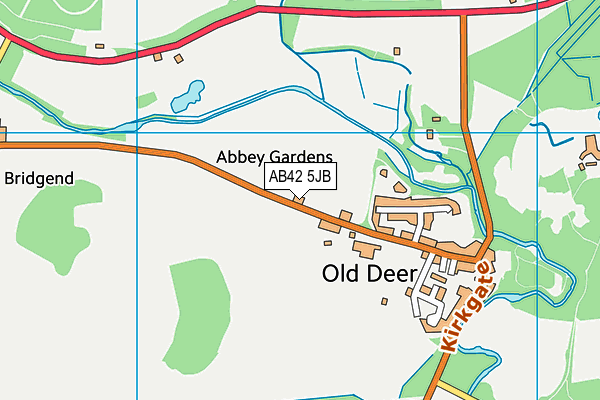 AB42 5JB map - OS VectorMap District (Ordnance Survey)