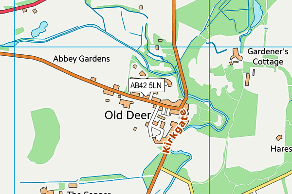 AB42 5LN map - OS VectorMap District (Ordnance Survey)