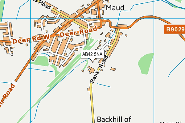 AB42 5NA map - OS VectorMap District (Ordnance Survey)