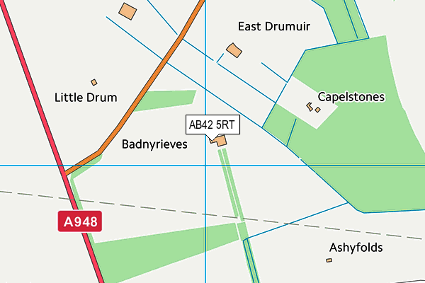 AB42 5RT map - OS VectorMap District (Ordnance Survey)