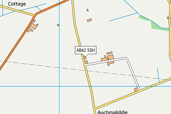AB42 5SH map - OS VectorMap District (Ordnance Survey)
