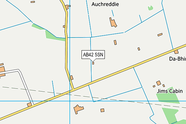 AB42 5SN map - OS VectorMap District (Ordnance Survey)