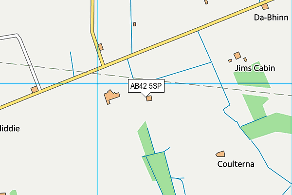 AB42 5SP map - OS VectorMap District (Ordnance Survey)