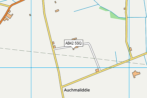 AB42 5SQ map - OS VectorMap District (Ordnance Survey)