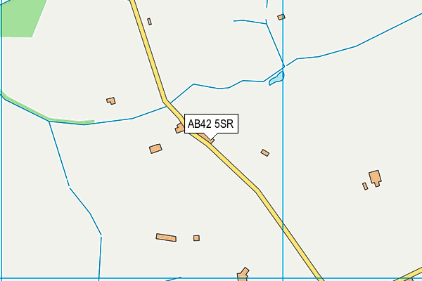 AB42 5SR map - OS VectorMap District (Ordnance Survey)