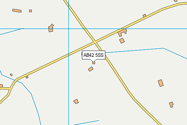 AB42 5SS map - OS VectorMap District (Ordnance Survey)