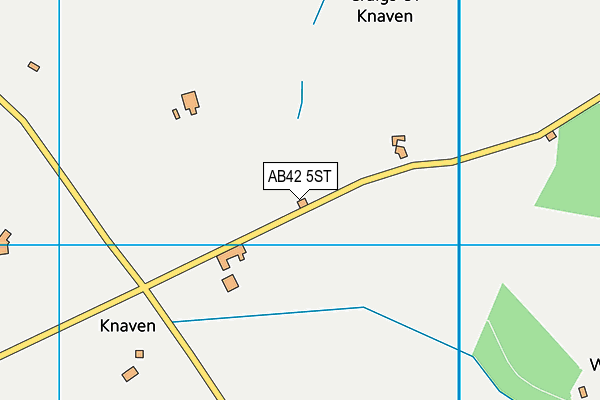 AB42 5ST map - OS VectorMap District (Ordnance Survey)