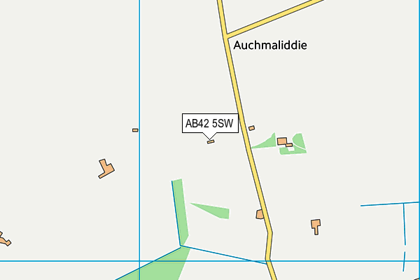 AB42 5SW map - OS VectorMap District (Ordnance Survey)