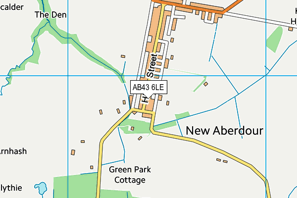 AB43 6LE map - OS VectorMap District (Ordnance Survey)