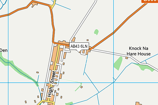 AB43 6LN map - OS VectorMap District (Ordnance Survey)