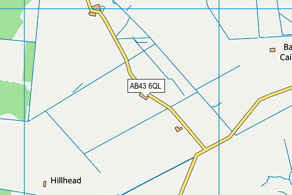 AB43 6QL map - OS VectorMap District (Ordnance Survey)
