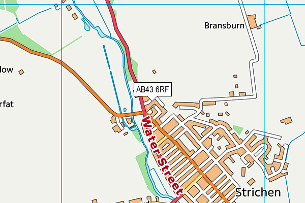 AB43 6RF map - OS VectorMap District (Ordnance Survey)