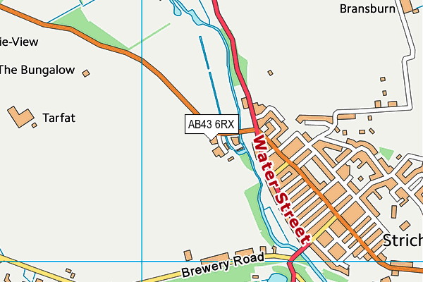AB43 6RX map - OS VectorMap District (Ordnance Survey)