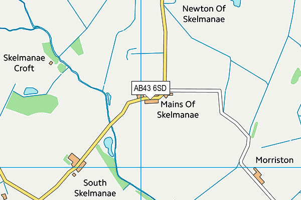 AB43 6SD map - OS VectorMap District (Ordnance Survey)