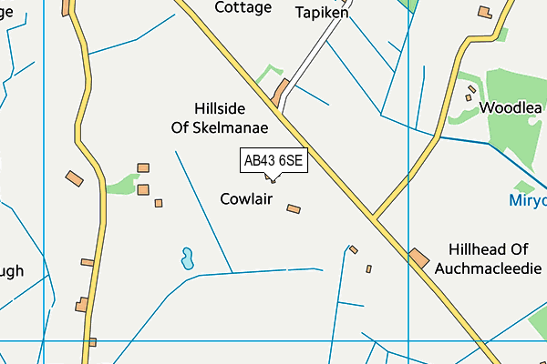AB43 6SE map - OS VectorMap District (Ordnance Survey)