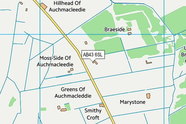AB43 6SL map - OS VectorMap District (Ordnance Survey)