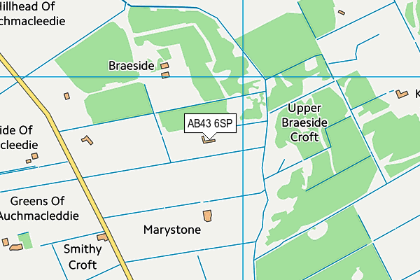 AB43 6SP map - OS VectorMap District (Ordnance Survey)