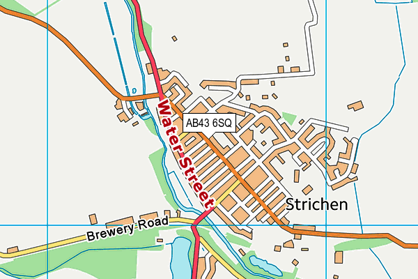 AB43 6SQ map - OS VectorMap District (Ordnance Survey)