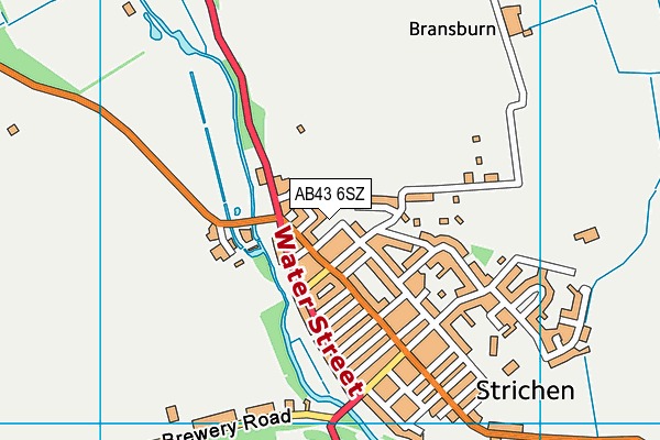 AB43 6SZ map - OS VectorMap District (Ordnance Survey)
