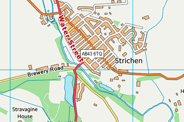 AB43 6TQ map - OS VectorMap District (Ordnance Survey)